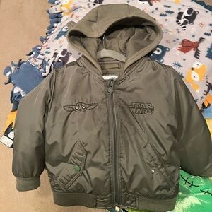 Star Wars Kids Olive Green Puffer Jacket